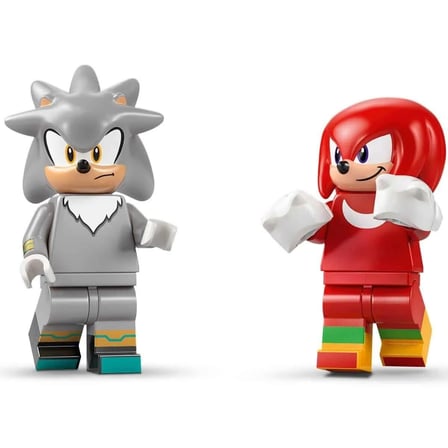 hediyelik 77118 Lego Sonic Silverın Arabası, Knucklesın Canavar Kamyonuna Karşı 378 parça