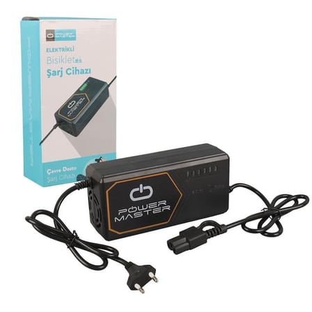 hediyelik PM-31801 60 Volt - 20 Amper IEC C15 Dişi Uçlu Kapasite Göstergeli Elektrikli Bisiklet Şarj Akü Cihazı (ADJ160-01)