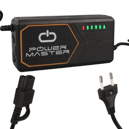 hediyelik PM-31801 60 Volt - 20 Amper IEC C15 Dişi Uçlu Kapasite Göstergeli Elektrikli Bisiklet Şarj Akü Cihazı (ADJ160-01)