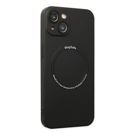 hediyelik Apple İphone 14 Plus Kılıf Jack Magneticsafe Lens Silikon - Siyah