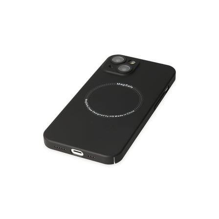 hediyelik Apple İphone 14 Plus Kılıf Jack Magneticsafe Lens Silikon - Siyah