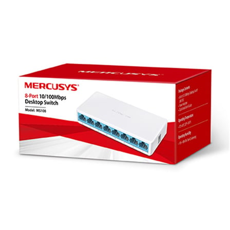 Hediyelik Mercusys Ms108 8 Port 10/100 Plastik Kasa Switch
