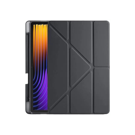 hediyelik Xiaomi Pad 7 Pro Kılıf Kalemlikli Mars Tablet Kılıfı - Siyah