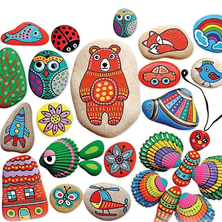 hediyelik 5307 Kumtoys Taş Boyama - Stone Painting / +6 yaş