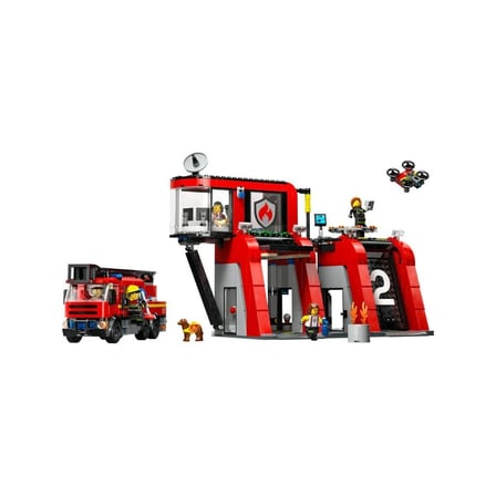 hediyelik 60414 Lego City İtfaiye Kamyon ve İtfaiye Merkezi 843 parça +6 yaş