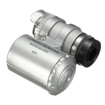 hediyelik Iphone5 Için Uyumlu Kapaklı Lens Mikroskop Taşınabilir Mini Cep Boyutu Led Mikroskop No.9882ip5ii
