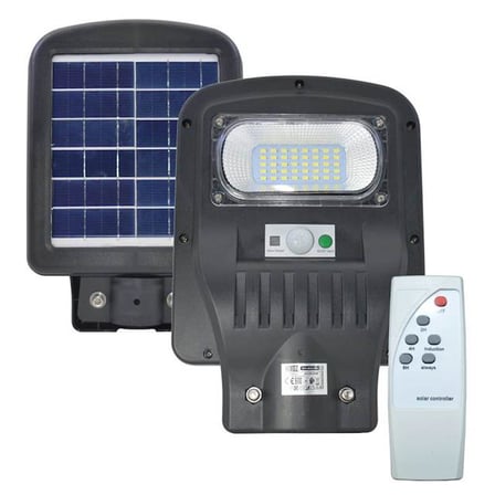 Hediyelik Horoz 50W Siyah Led Solar Gunes Enerjili Lamba Sokak Armatur Beyaz İsik