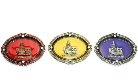 hediyelik İstanbul Temalı Metal Magnet Alk3337