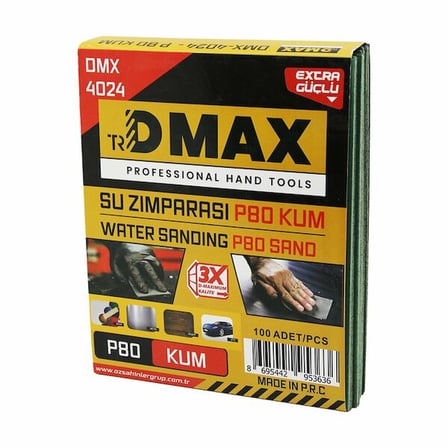 hediyelik 100 Adet P80 Kum - Kağıt - Su Zımparası - 230X280MM - Kullanım= Boya - Metal - Ahşap - Oto