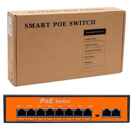 hediyelik POE8+2 96W 10/100 MBPS Poe Ethernet Switch