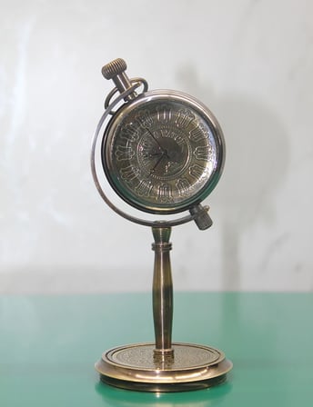 hediyelik Pirinç Masa Üstü Saat 16186