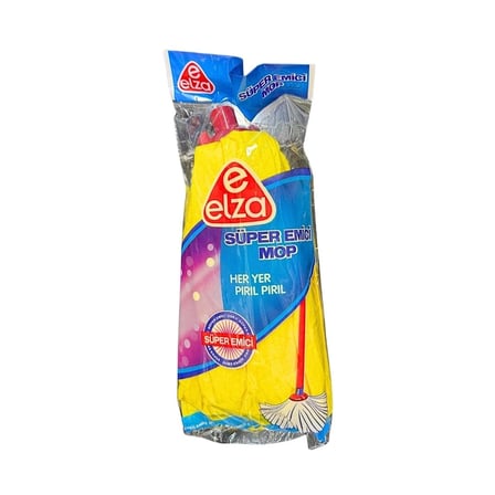 hediyelik Eko Mop Mavi Poşette Sarı Püskül