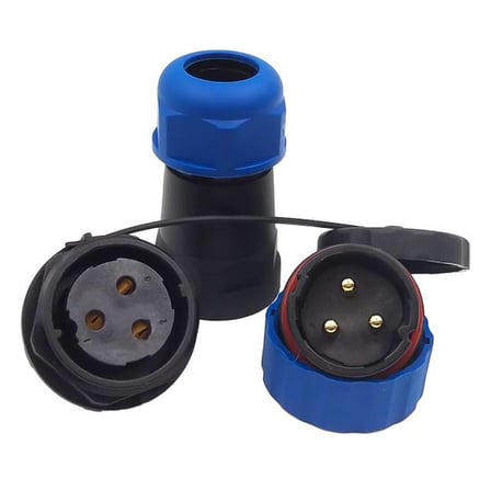 hediyelik SD28 Su Geçirmez 3 Pin Erkek-Dişi Yuvarlak 28 Mm Konnektör