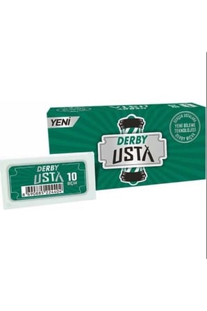 hediyelik Derby Usta Yaprak Jilet Tam Bıçak 100'lü