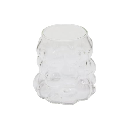 hediyelik Boncuklu - Boğumlu Cam Bardak 340ML Kahve - Sunum - Meşrubat