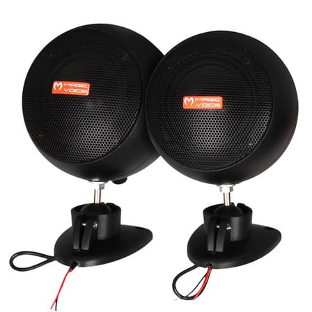 hediyelik MagicVoice MV-13 7.5 CM 20 Watt Komütatörlü Hat Trafolu Siyah Sütun Sarkık Hoparlör (2’li Takım)