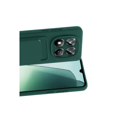 hediyelik Xiaomi Redmi Note 15 4g Kelvin Kartvizitli Silikon - Koyu Yeşil