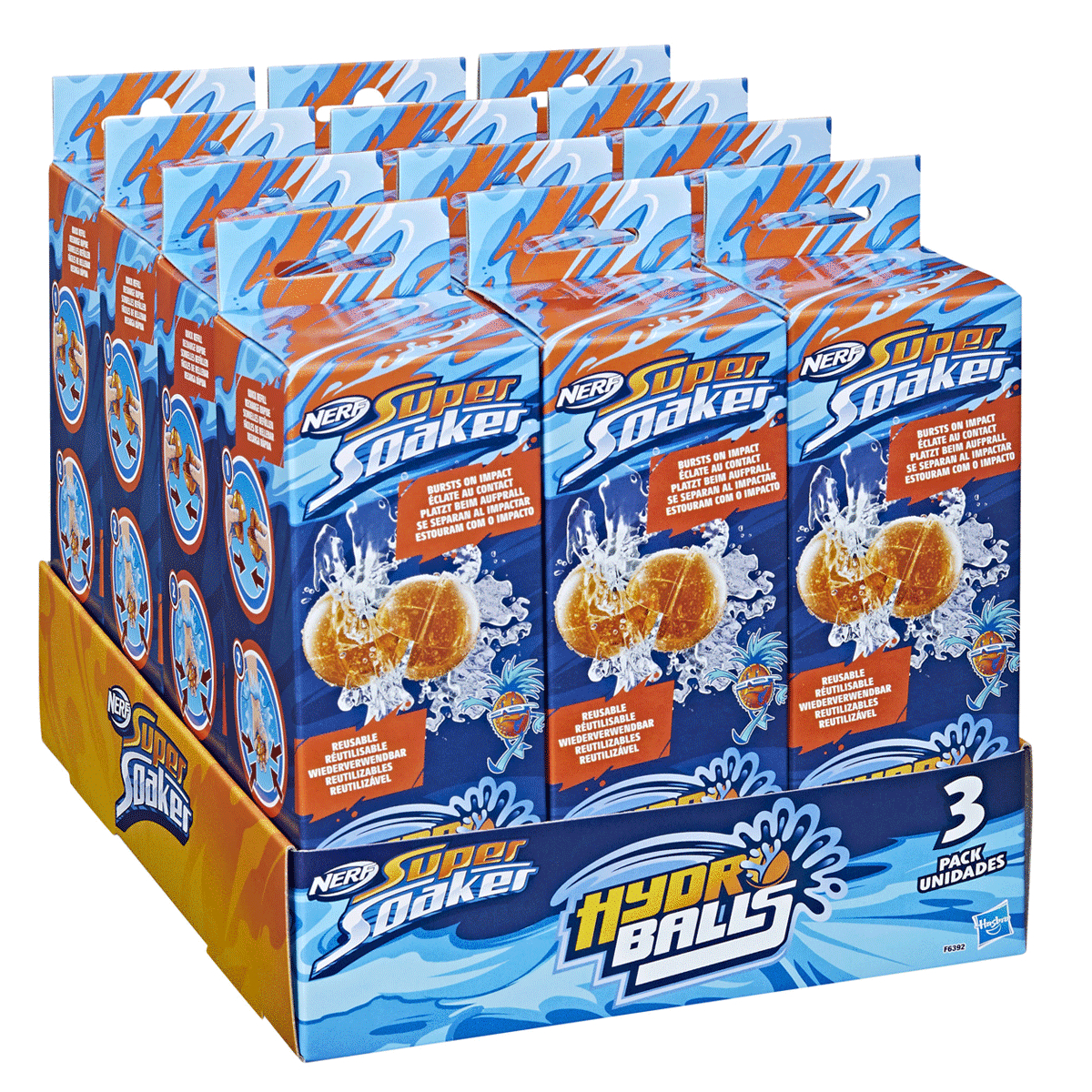 hediyelik F6392 Nerf Super Soaker Hydro Balls 3lü +6 yaş