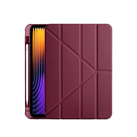 hediyelik Xiaomi Pad 7 Pro Kılıf Kalemlikli Mars Tablet Kılıfı - Mürdüm