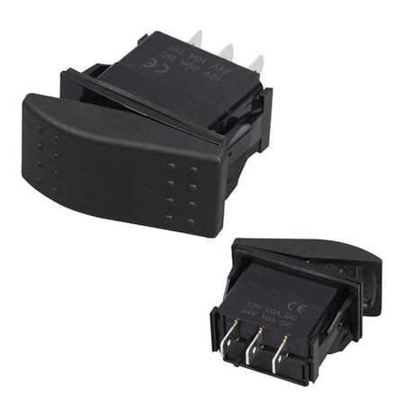 hediyelik Sembolsüz Işıksız Yaylı 3 Pinli On-Off-On 12-24V Marin Switch