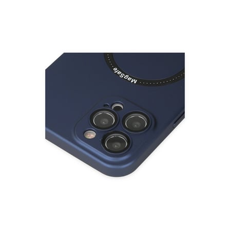 hediyelik Apple İphone 12 Pro Kılıf Jack Magneticsafe Lens Silikon - Lacivert