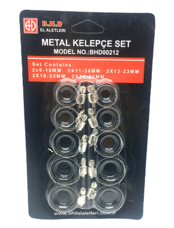 hediyelik 10 Parça Metal Hortum Kelepçesi Set