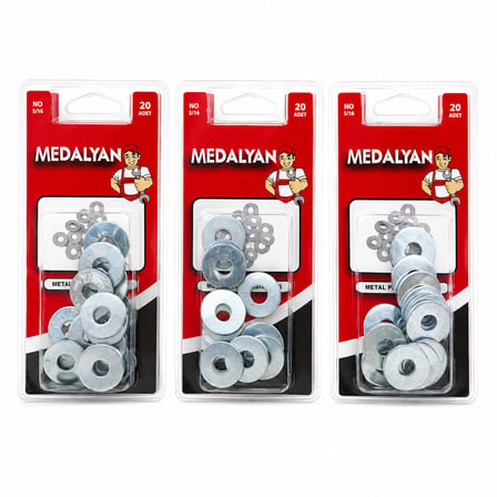 hediyelik 240 Adet 5/16 Metal Pul 12X20PCS
