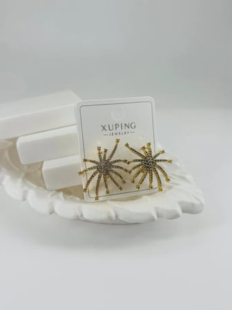 hediyelik Zirkon Taşlı Pirinç Zirkon Küpe - Kp00361