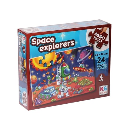 hediyelik JP 31011 Space Explorers Jumbo Puzzle 24 Parça -KSPuzzle