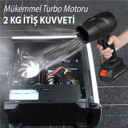Hediyelik Pm 26235 48V 4000Mah Mini Jet Turbo Hava Ufleyici Fan