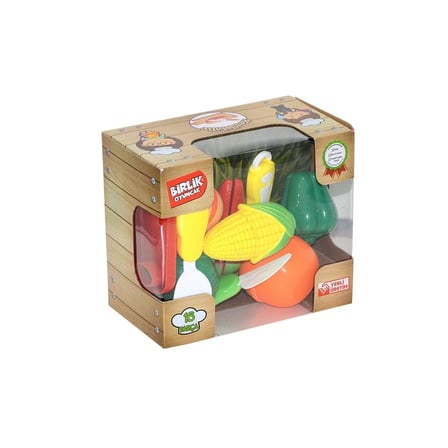 hediyelik URT007-KUTU-1ABC Kesilebilen Sebze Meyve 16 Pcs