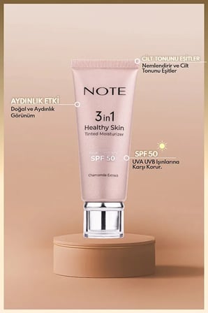 hediyelik 3 in 1 Healthy Skin SPF 50 Krem 10 Medium