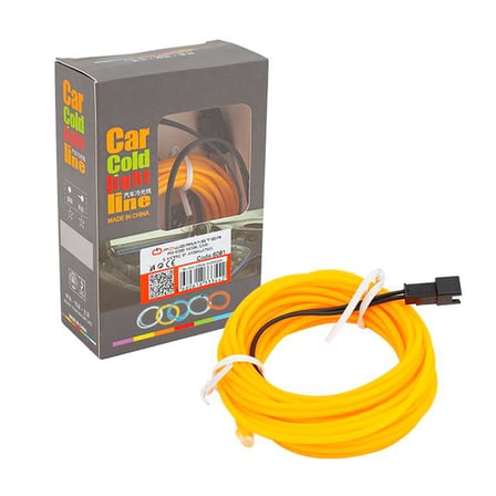 hediyelik 5 Metre 5 Volt USB Adaptörlü Neon Sarı İp Aydınlatma PM-6081