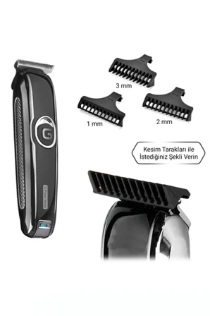 hediyelik G Power Şarjlı Traş Makinesi Sakal Ense Vucüt Kılı Tıraş Makinası