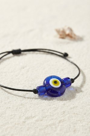 hediyelik Handmade Bohem Tarz Mavi Göz Nazar Kolye