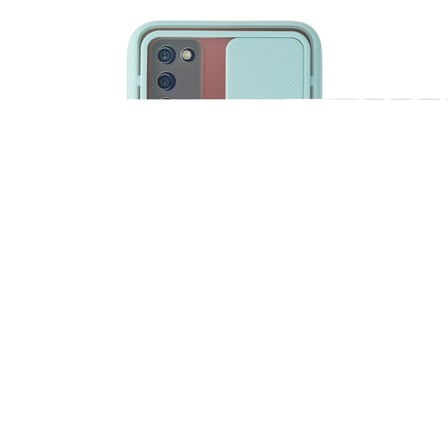 hediyelik Samsung Galaxy A02s Kılıf Palm Buzlu Kamera Sürgülü Silikon - Turkuaz