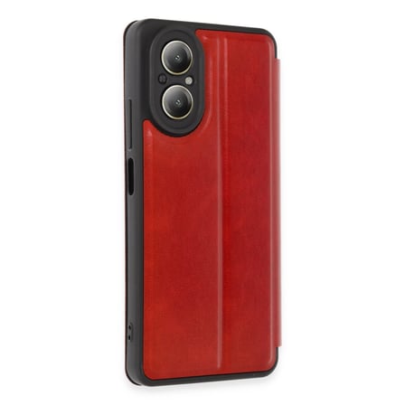 hediyelik Realme 12 Lite Kılıf Flip Cover - Kırmızı
