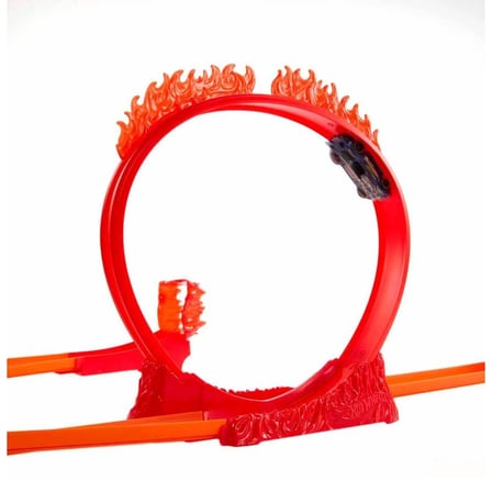 hediyelik HMC04 Hot Wheels Track Builder Alev Temalı Akrobasi Seti