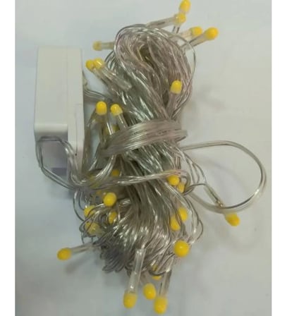 hediyelik 10m 100 Led Damla Uçlu Led Işık Beyaz Işık Şeffaf Kablo