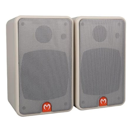 hediyelik MagicVoice MV-21 10 CM 40 Watt Komütatörlü Hat Trafolu Beyaz Sütun Hoparlör (2’li Takım)