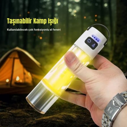 hediyelik Gold Police GP-222 Çok Fonksiyonlu Kamp Lambası 1000 Lümen