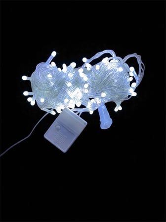 hediyelik 10m 100 Led Damla Uçlu Beyaz Işık Şeffaf Kablo Mz-17-1