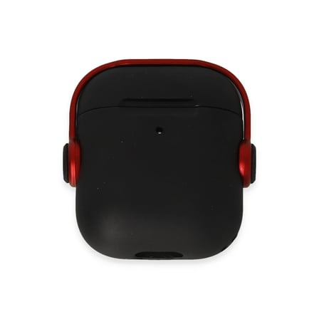 hediyelik Apple Airpods 2 (2.nesil) Cool Kılıf - Siyah-Kırmızı