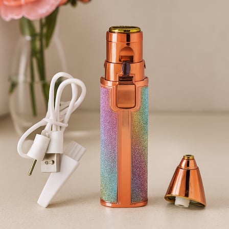 hediyelik USB Şarjlı 2-in-1 Burun ve Yanak Tüy Alma Makinesi