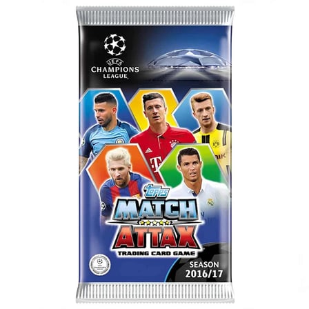 hediyelik UEFA Şampiyonlar Ligi 16/17 Match Attax Futbolcu Kartları - ( 1 PAKET FİYATIDIR )