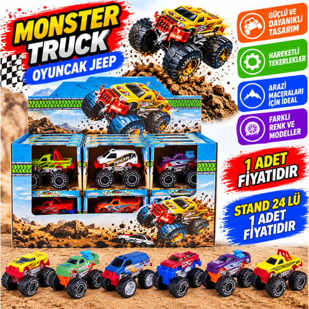 hediyelik SNT106DB Monster Truck Oyuncak Jeep 1 Adet Fiyatıdır
