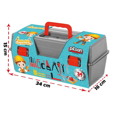 hediyelik 03 248 Pilsan Aksesuarlı Alet Çantası 34 Parça