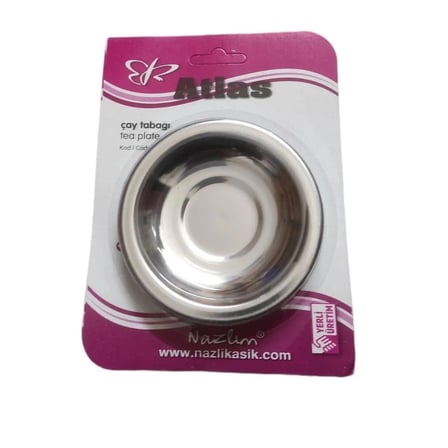 hediyelik 6'li Metal Çay Tabağı