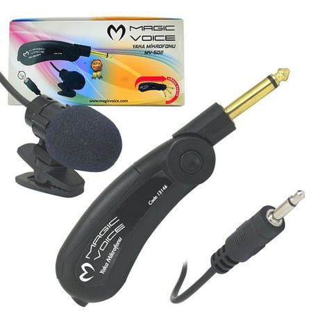 hediyelik Magicvoice MV-502 Gold Kablolu Yaka Mikrofonu