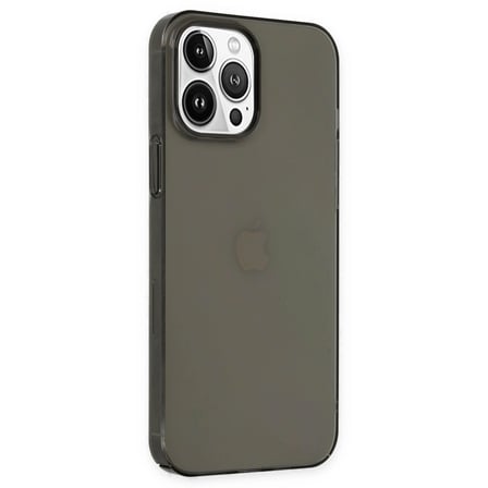 hediyelik Apple İphone 14 Pro Kılıf Pc Sert Şeffaf Kapak - Siyah
